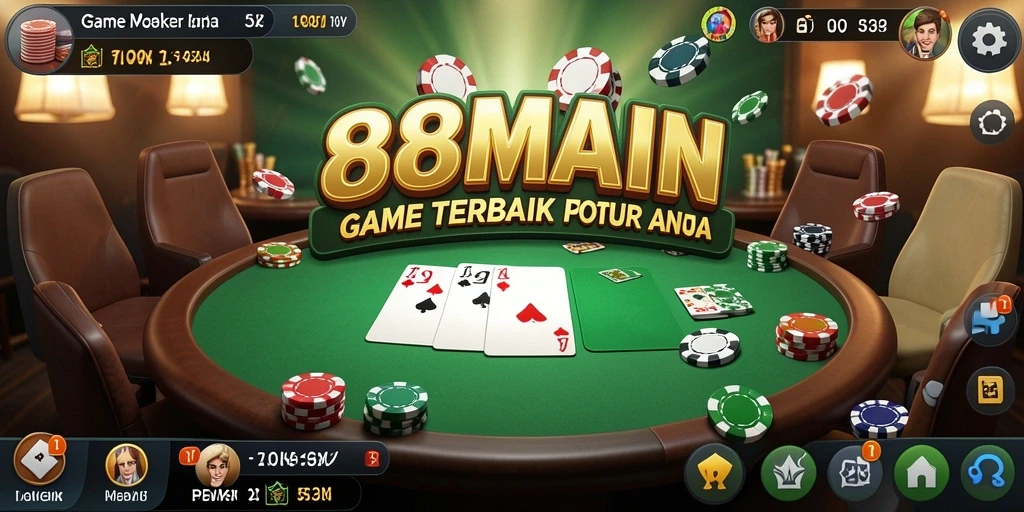 Tampilan screenshot game Poker yang menarik dari 88MAIN.