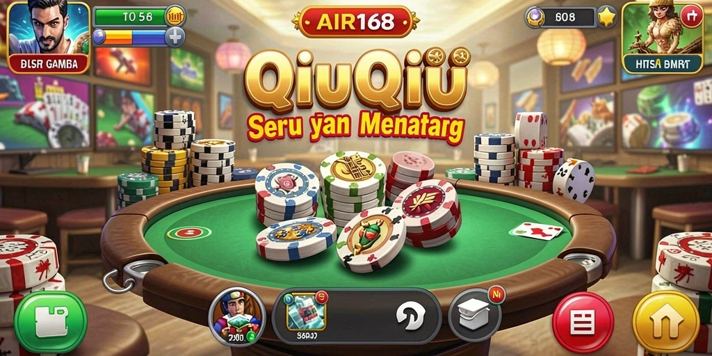 Tampilan gameplay AIR168 dengan aksi seru QiuQiu.