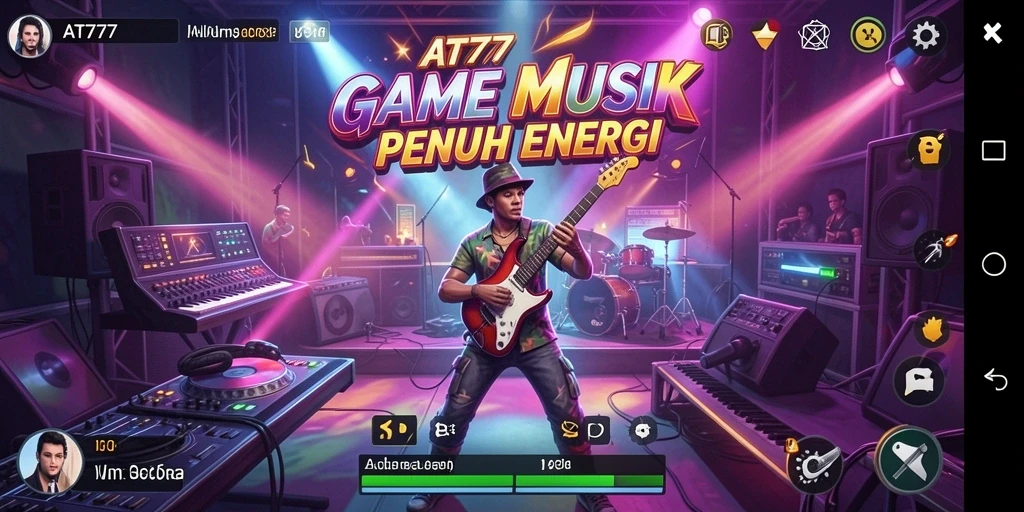 Tampilan menarik dari gameplay AT777 yang penuh musik dan tantangan.