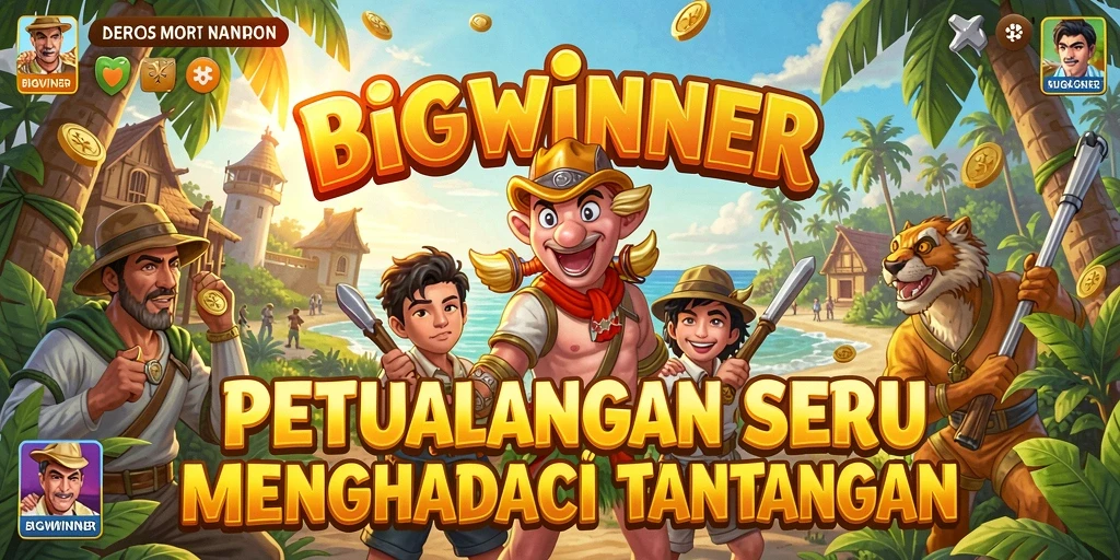 Tampilan gameplay <strong>BIGWINNER</strong> saat menjelajahi dunia petualangan yang menakjubkan.