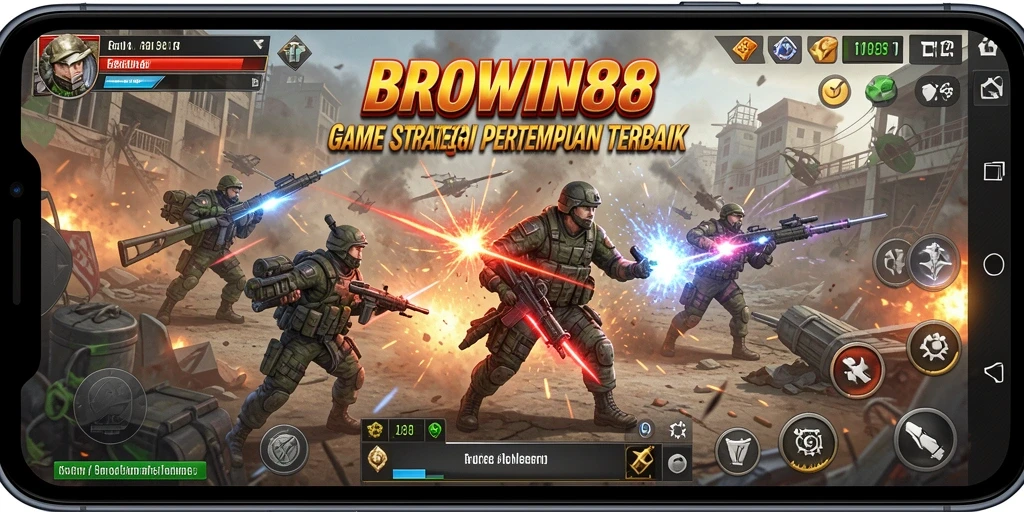 Tampilan gameplay BROWIN88 yang menarik dengan strategi pertempuran yang mendebarkan.