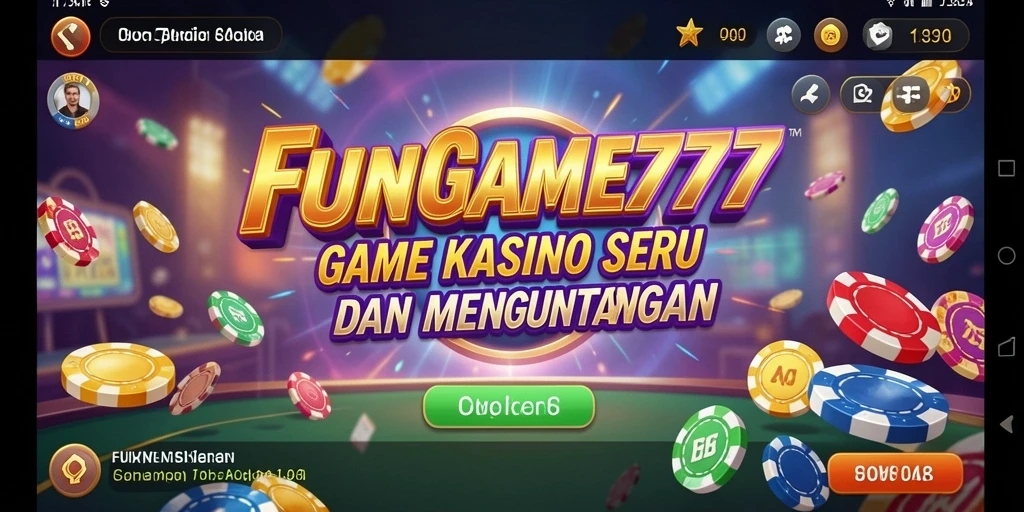 Tampilan gameplay menakjubkan di FUNGAME777, penuh warna dan keseruan.