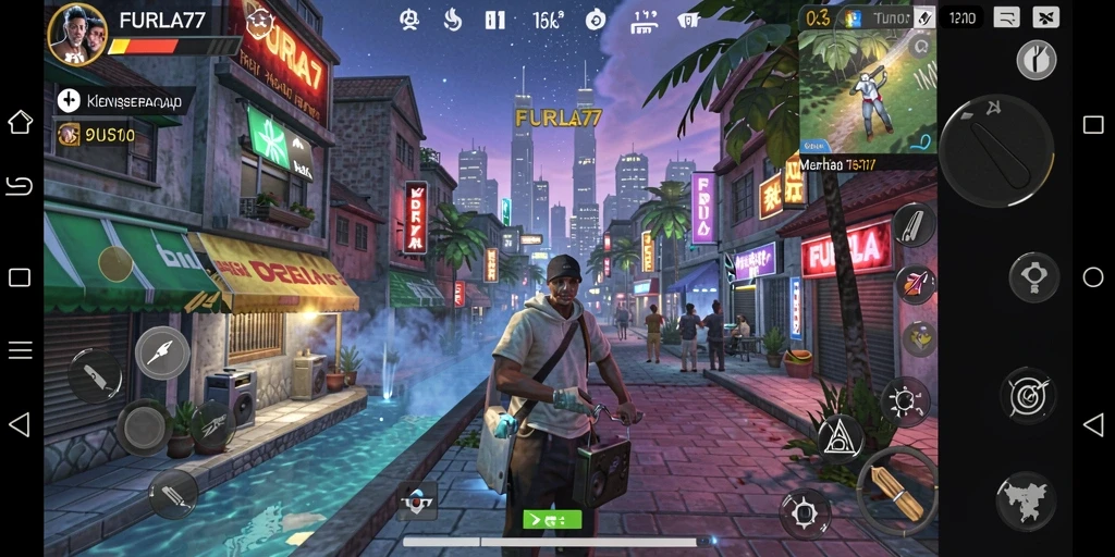Screenshot gameplay <strong>FURLA77</strong> menampilkan aksi bermain musik yang seru.
