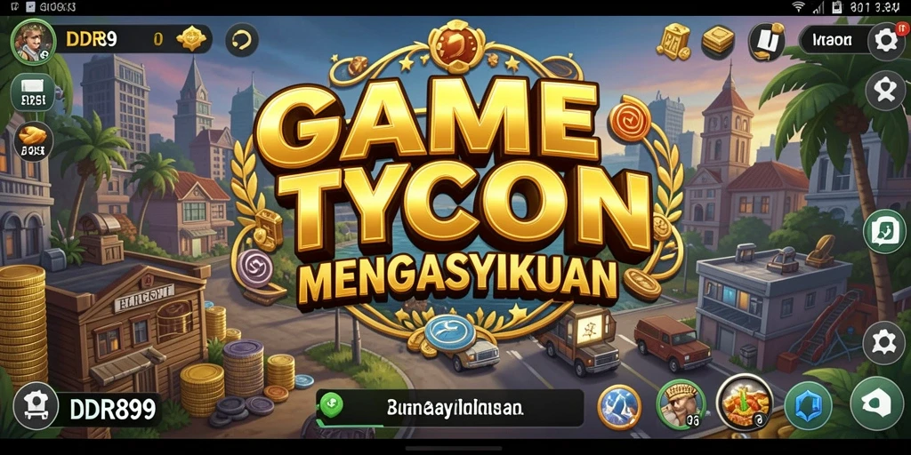 Tampilan gameplay seru dari IDR89 dalam mengelola bisnis Tycoon.