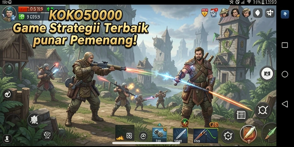 Tampilan gameplay KOKO5000 yang menarik dan strategis.