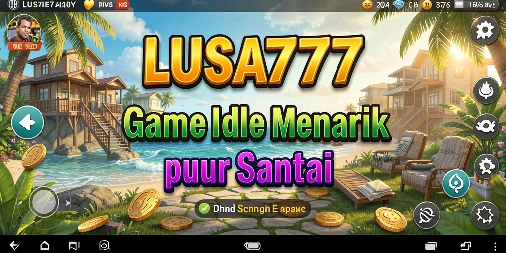 Screenshot gameplay LUSA777 menampilkan aktivitas karakter dalam pengumpulan sumber daya.