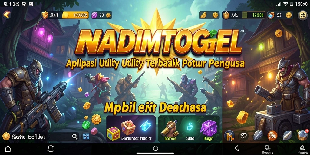 Tampilan menarik dari aplikasi NADIMTOGEL dengan fitur Utility yang memudahkan.