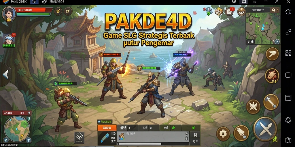 Screenshot PAKDE4D memperlihatkan gameplay SLG yang mendebarkan dengan banyak aksi strategis.