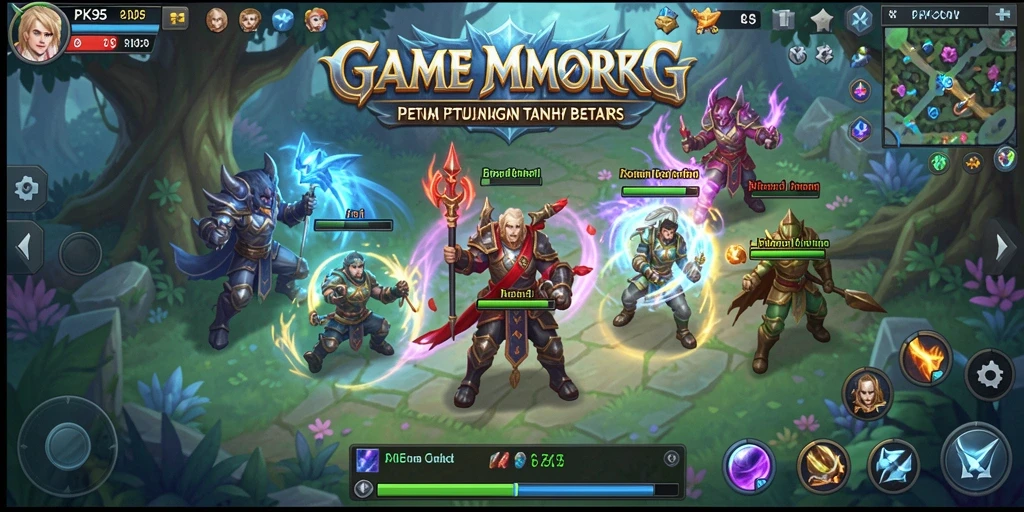Screenshot PK95 menunjukkan petualangan MMORPG yang epik.