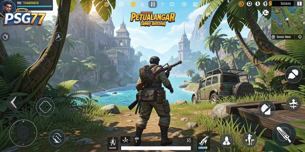Gameplay PSG77 menampilkan eksplorasi dunia terbuka yang menakjubkan.