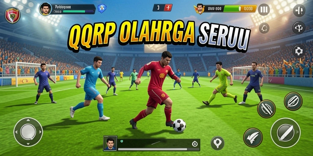 Tampilan gameplay seru dengan aksi olahraga yang mendebarkan.
