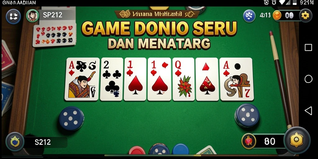 Tampilan gameplay SP212 yang seru dan menantang dalam permainan Domino.